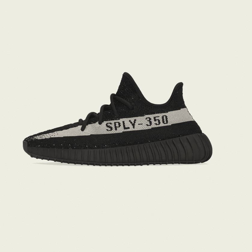 Black and white yeezy sply 350 on sale